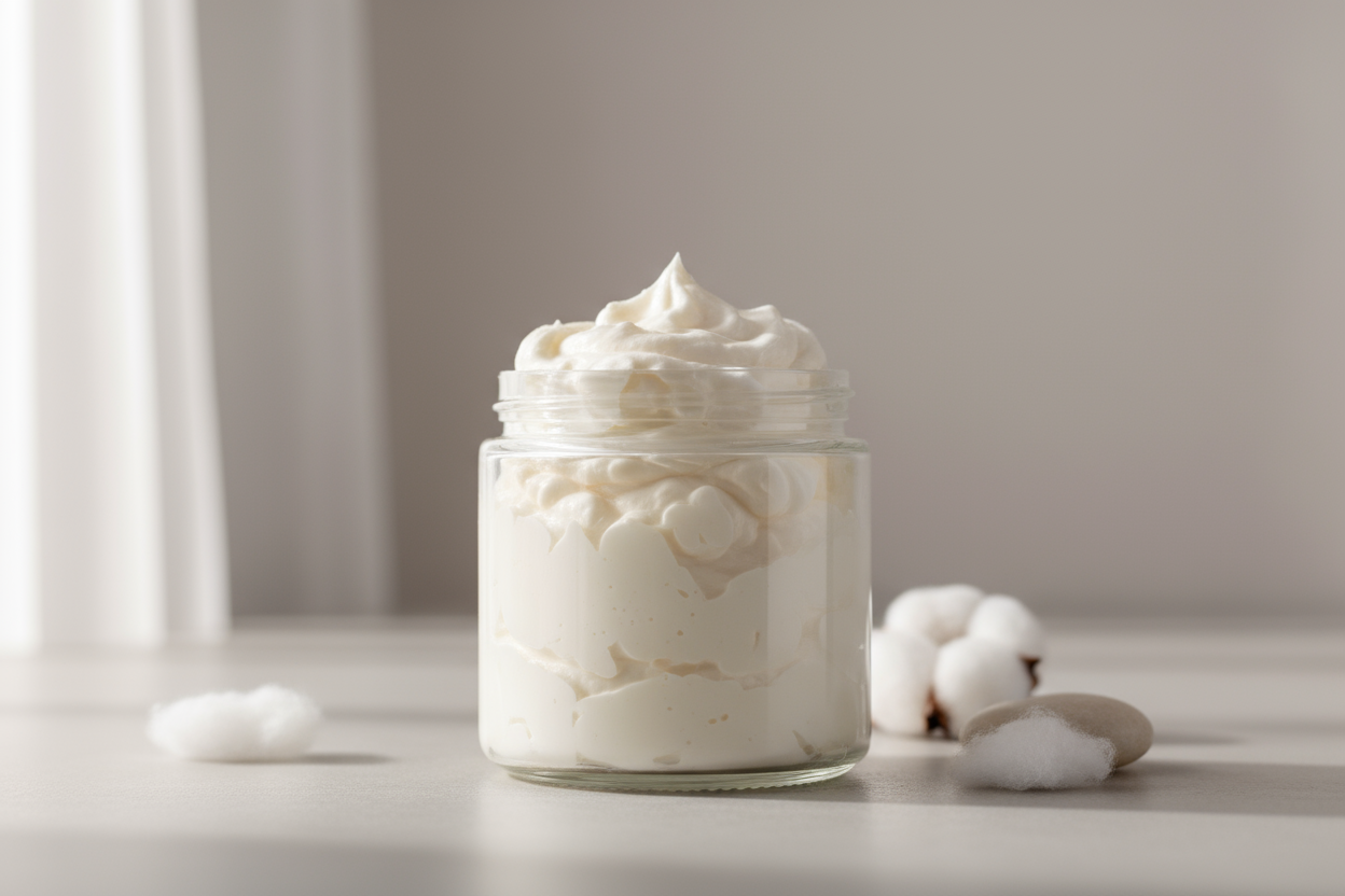 jar with whipped Body butter no label
